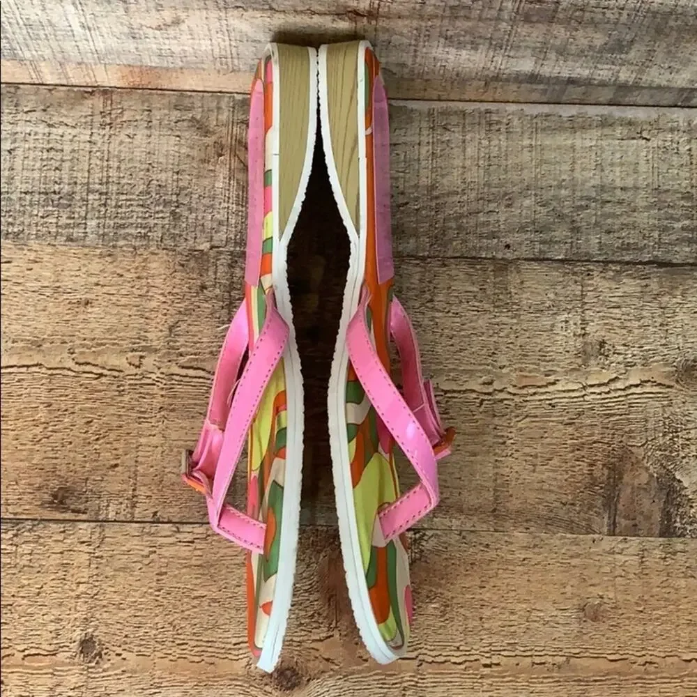 𝅺Coconuts by Matisse Pink Retro Mod Flip Flop Sandals Size 9 9.5